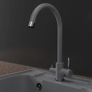 Смеситель для кухни GranFest  URBAN Z-5420 темно-серый